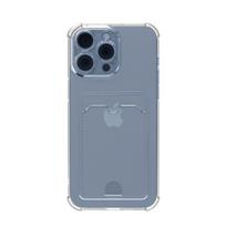 Transparent Soft Card Holder Bag Case For For Iphone 17 Air 16 15 14 13 12 mini 11 Pro X XR Xs Max 7 8 Plus 16e Shockproof Cover iPhone 12 mini