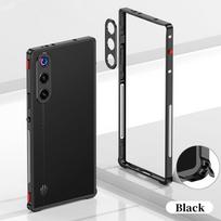 Luxury Metal Bumper Case For ZTE nubia RedMagic 10 Air 5G 6.8  Aluminium Frame Protective Cover + Metal Lens Protection Film For ZTE nubia RedMagic 10 Air 5G 6.8"&Opp Bag