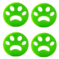 Pet Hair Brush,Reusable Pet Hair Remover,Lint Catcher,for Washing Machine,Clothes - 4pcs green