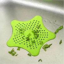 Filtre d’évier - Étoile de mer - Silicone - 15cm x 14cm - Vert žalia