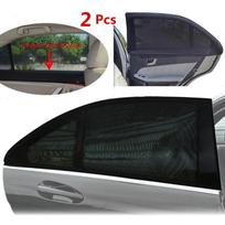 Pare Soleil Voiture - WildAuto - Lot de 2 - Protection Solaire - 90x50 cm - Couleur Noir juoda