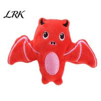 Festive Cat Toys Halloween Pumpkin Catnip Toy for Cats, Plush Bat Ghost Spider Kicker with Interactive Bell, Durable Chewing Play Kittens, Stress raudona