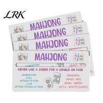 Mahjong Card Type Locator 4 Pcs Line Reader, American Mahjongg Scoring with Reader Rules, Sliding Guide for NMJL Card, Rummy Tile Tracker Wild Use A