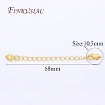 5/10Pcs 18K Gold Plated Lobster Clasp with Extension Chains Accessories For Necklaces, Jewelry Chains Connectors DIY Findings 5 pieces