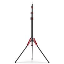 1.9M/75Inch Aluminium Light Stand Photography Light Tripod Monopod Light Bracket for LED Video Light Flash Travel 1/4 Screw raudona