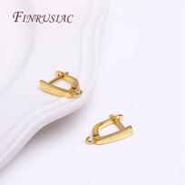 Handmade Earring Making Supplies,Brass Metal 18K Real Gold Plated Earwires Earring Fasteners Hooks For DIY Earring Accessories 1 pair