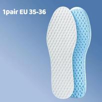 Breathable Summer Cooling Insoles - Memory Foam Shock Absorption Shoe Pads for Men, Comfortable Running & Sports Shoe Inserts white
