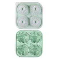 1-10PCS Ice Cube Mold 3D Golf Ice Puck Hockey Tray Mold Whiskey Silicone Ice Box Silicone Ice Tray Ice Hockey with Funnel (Green,1PC) žalia