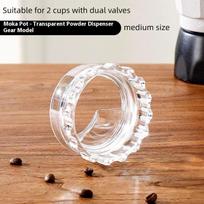1 Piece Coffee Tamper for Home Barista Moka Pot Rotary Powder Dosing Ring Coffee Distributor Leveler Accessory
