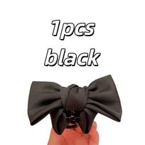 1pcs Women's Fashion Bow Hairpin – Elegant Grab Clip, Hair Accessory for Stylish Updos & Half-Up