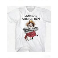 Men's Jane's Addiction Ritual De Lo Habitual Vintage Band T-Shirt - Oversized Relaxed Fit, Short Sleeve Round Neck Casual Tee with Iconic Album Art S balta