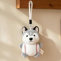 Lovely Soft Shiba Inu Dog Plush Animal Pendant Cute Bag Charm Couple Keychain Backpack Hanging Ornament Creative Gift 17cm