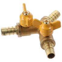 11mm Hose Barb Shut Off Ball Valve Durable 2 Switch Brass Ball Valve Adapter 3 Way Y Shaped Valve Fuel Gas Water Oil 240V