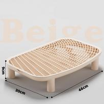 Cat Litter Ramp Plastic Kitten Litter Box Footboard Anti-carrying Cat Litter Pad for Cat Kitten Pet Cleaning Supplies rožinė