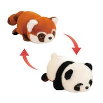 24-34cm Fluffly Capybara Lesser Panda Reversible Panda Plush Doll Soft Stuffed Creative Toys Animal Pillow Decor for Girls Gifts 24cm