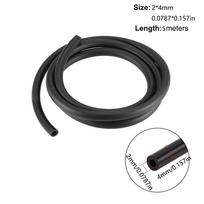 1Pcs ID2-6mm Food Grade Silicone Tube 5Meters Black Soft Silicone Hose Smooth Surface Flexible Soft Flexible Rubber Hose