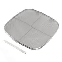 Fryer Splatter Screen 304 Stainless Steel Double Deck Fryer Splatter Shield for Oval Barbecue Machine Home