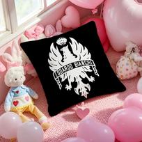 B-Bianchi Logo Luxury Cushion Cover Pattern Printed Pillowcase For Living Room Sofa Cushion Cover & Bedroom Decor Peach skin 18*18(CM)-1Pcs
