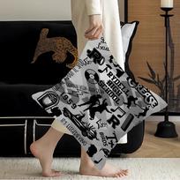 Grease Movie Pillow Covers Cartoon Sofa Decorative Home Double-Sided Printing Short Plush Cute Cushion Cover Peach skin 18*18(CM)-1Pcs