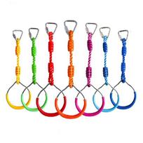 Virvinės žaidimų aikštelės laipiojimo žiedų priedai Beždžionių sūpynių strypai Fizinis pasirengimas Random Color 1pc C