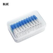 160pcs/box Soft Silicagel Interdental brush Gum Massage Teeth Cleaner Dental Floss Pick  Oral Care žalia