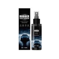 Car Plastic Restorer Spray 100ml - Rubber and Plastic Cleaner & Conditioner for Faded Interior Trim, Restores Black one size juoda