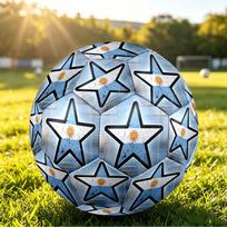Argentina Futbolo Spausdintas Dydis 5 Futbolo Kamuolys Atsparus Dilimui Standartinis Suaugusiųjų Treniruočių Futbolo Kamuolys Gerbėjo Dovana Vidaus Lauko Rungtynių Sportui Size 5
