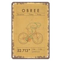 Senovinio dviračio Cyclocross Metalinės lentelės Plakatas Retro dviračio plakatas Metalinė plokštelė Skardinė lentelė Garažo Namo Klubo Plokštelė Sienų dekoras Dovana 20x30cm（7.8x11.8inch）