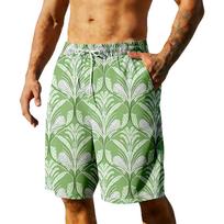 Men's Summer Hawaiian Shorts L karšta rožinė spalva