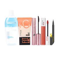 Maybelline makeup remover + rejuvenating milk + sky-high mascara + matte lipstick Maybelline Barbie Gift Box Set Normal-Maybelline Barbie Set Normal ruda