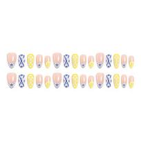 European & American Almond Wearable 3D Short Nail Tips - Handmade Sweet Cool Design