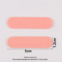 5cm Mini Nail File Stick for Press-on Nails, Portable Raw Wood Slice, Fine Grit for Buffing and Polishing Natural Nails