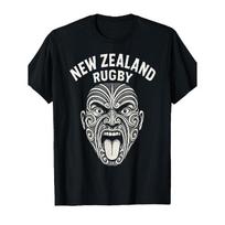 Naujosios Zelandijos Regbio Maori Haka Marškinėliai S juoda