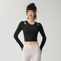 Women's High-Impact Slimming Sports Bra & Long-Sleeve Yoga Top for Running & Fitness