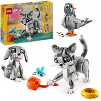 LEGO Creator 3in1 Išdykęs katinas, judrus šuo, mielas balandis 31163