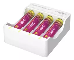 ANSMANN PurePower Set AAA Įkroviklis su 4x AAA 800 mAh NiMH Baterijomis