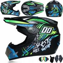 Fullface MTB šalmas vaikams motokroso BMX šalmas S 53-54cm