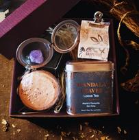 Dovanų rinkinys su Earl Grey arbata ir ametisto arbatos sieteliu