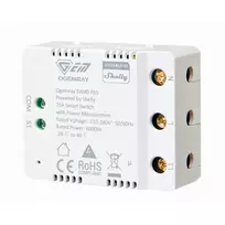 Shelly Plug & Play PbS Ogemray Smart Relay 25A Großgeräte Relais max 25A Messfunktion WLAN Lan BT