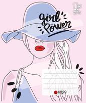 Sąsiuvinis Disco 4Girls, 32 lapų, langeliais, (5-12 klasės)