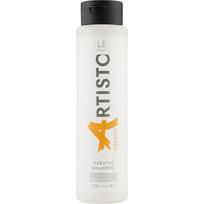 ELEA PROFESSIONAL ARTISTO Salon Keratin Shampoo 300 ml – keratino šampūnas, atkūrimas ir glotnumas sausiems bei pažeistiems plaukams
