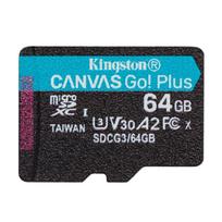 Kingston Technology Canvas Go! Plus atminties kortelė 64GB MicroSD Klasės 10 UHS-I