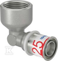 Uponor Uponor S-Press PLUS alkūnė su vidiniu sriegiu 25-Rp1FT