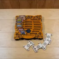 Embroidery Craft Siuvinėjimo siūlų ritinėlių organizatorius 23 vietoms, fanera