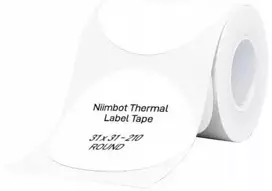 Niimbot T31*31 Round -210White terminės etiketės baltas