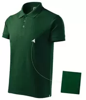 Malfini Medvilninis Marškinėliai Polo MLI-212D3 Tamsiai Žali