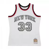 Mitchell & Ness NBA Kreidinio Cemento Swingman Džersis Knicks 1991 Patrick Ewing M TFSM5934-NYK91PEWWHIT