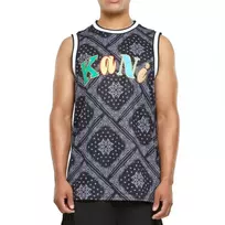Karl Kani Austas Firminis Paisley Krepsinio Tankas M 6031440