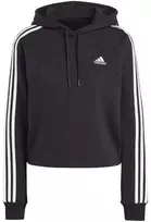 adidas Essentials 3-Stripes French Terry sutrumpintas bliuzonas su gobtuvu moterims IC8767