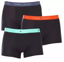 Tommy Hilfiger 3 vnt. rinkinys Vyriški bokseriai Tamsiai Mėlynos Medvilniniai